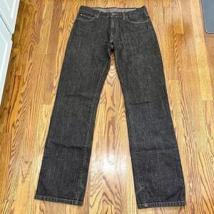 Sand Copenhagen Red Label 5 Pocket Straight Leg Jeans. Brown color. Size 32.